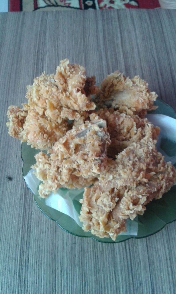 Ayam crispy keriting hasil tepung ayam crispy untuk jualan